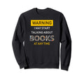 Bookworm Warning Funny Bookish Sweatshirt - Minimalist Print Unisex - T-Shirt, Sweatshirt, Hoodie