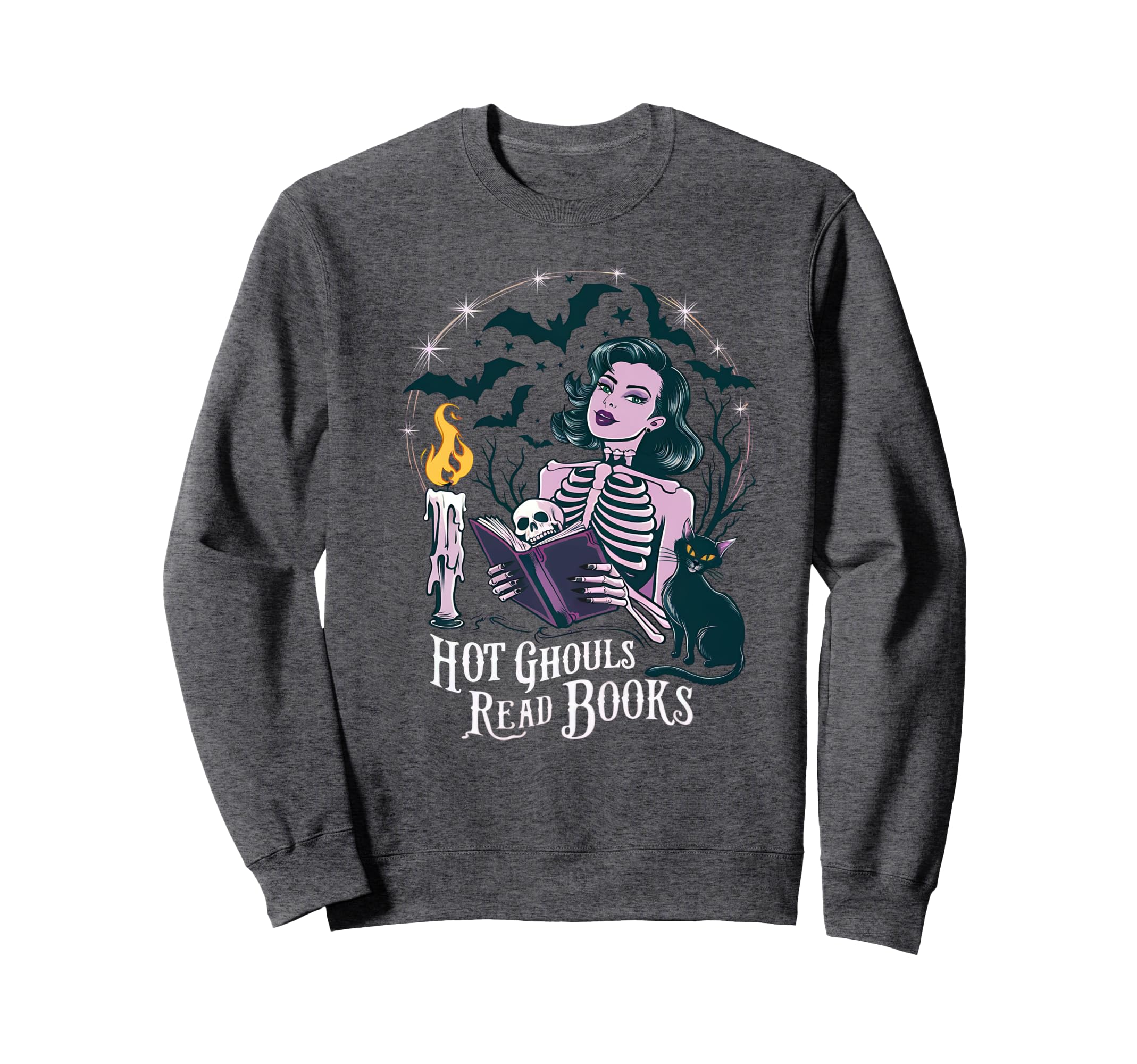 Hot Ghouls Read Book Club Sweatshirt - Fun Novelty Design for Adults - T-Shirt, Sweatshirt, Hoodie