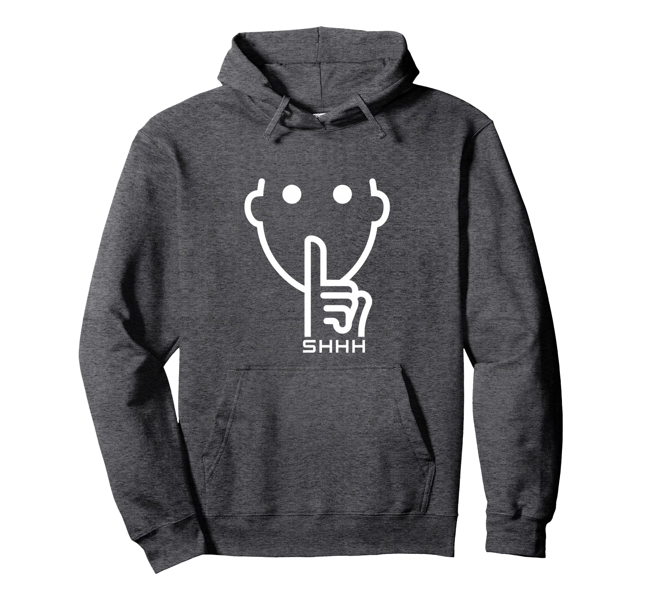 Shhh Quiet Sign Silence Tranquility Hoodie - Unique Graphic Men Women - T-Shirt, Sweatshirt, Hoodie