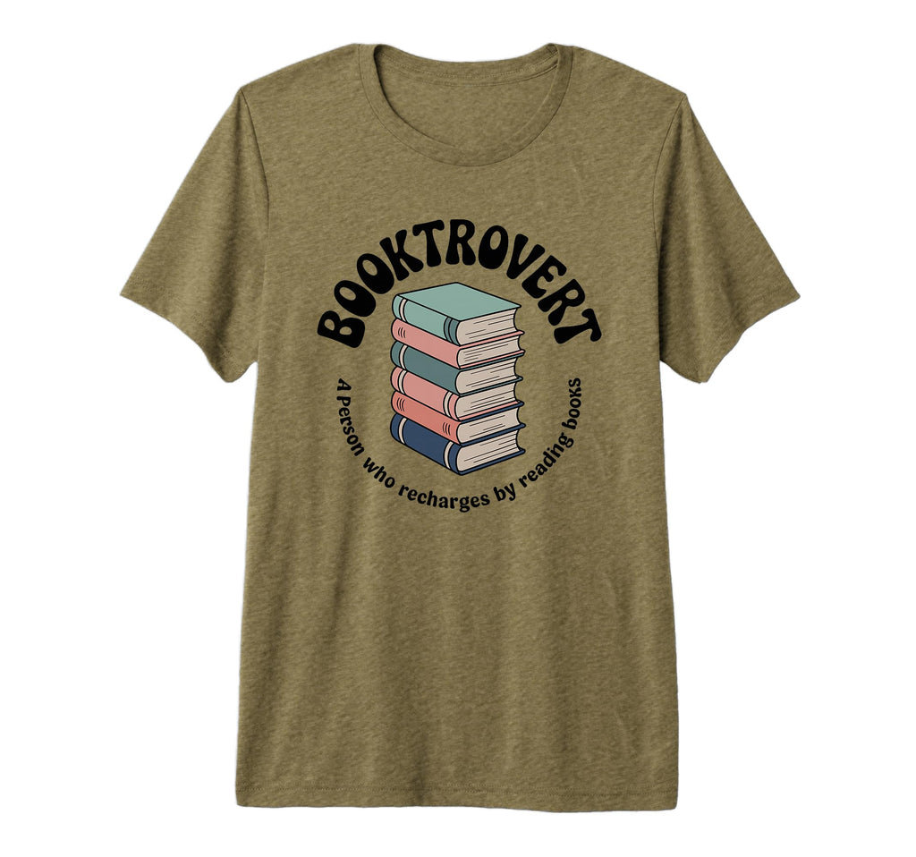 Booktrovert Person Who Recharges T-Shirt - Aesthetic Graphic Men Women - T-Shirt, Sweatshirt, Hoodie