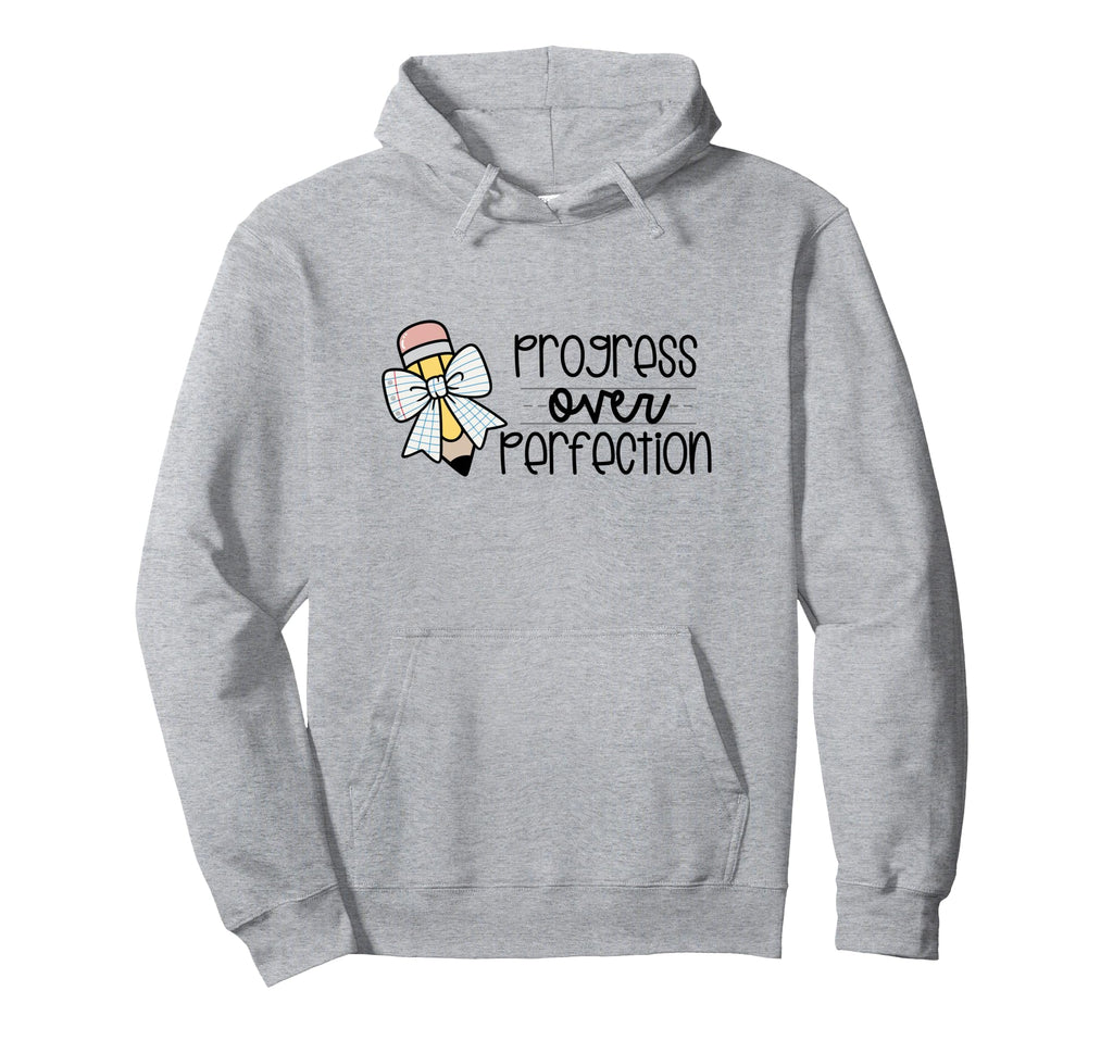 Progress Over Perfection Pencil Paper Hoodie - Custom Art Print for Adults - T-Shirt, Sweatshirt, Hoodie