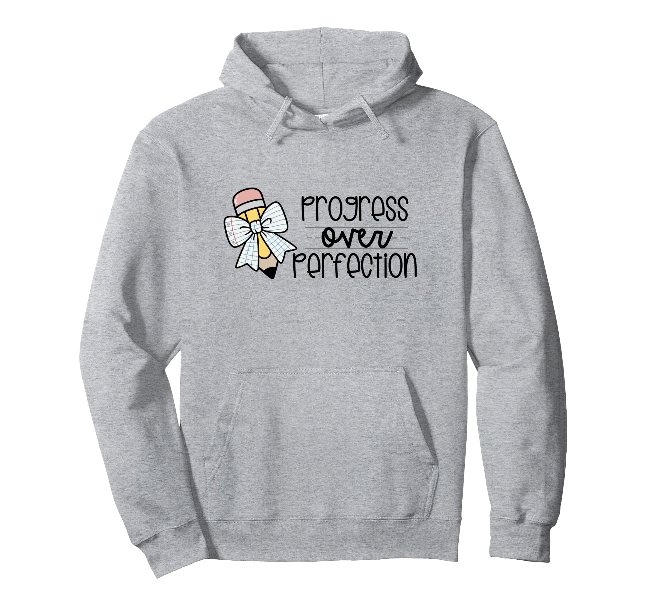 Progress Over Perfection Pencil Paper Hoodie - Custom Art Print for Adults - T-Shirt, Sweatshirt, Hoodie