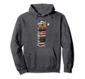 Panda Tea Book Reading Coffee Hoodie - Fun Novelty Design for Adults - T-Shirt, Sweatshirt, Hoodie