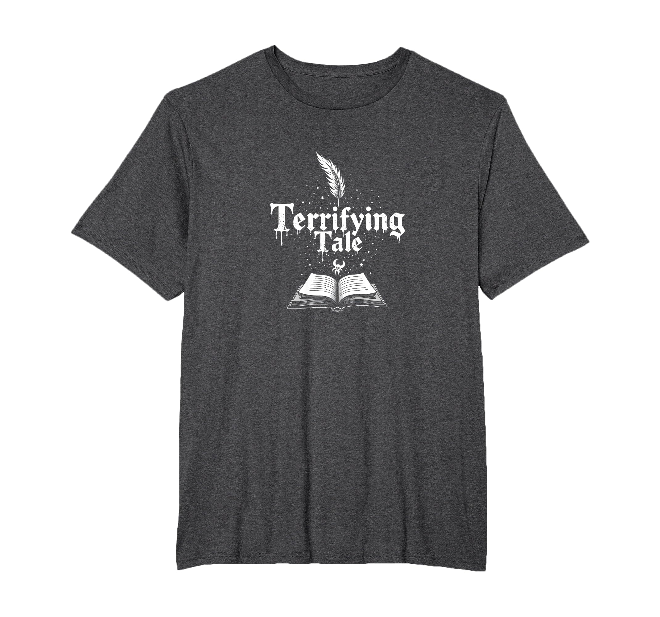 Halloween Literature Terrifying Tale T-Shirt - Minimalist Print for Adults - T-Shirt, Sweatshirt, Hoodie
