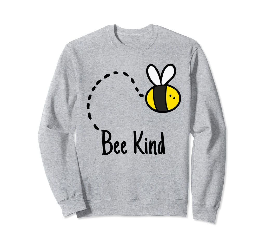Bee Kind Hand Drawn Yellow Bumble Sweatshirt - Custom Art Print Men Women - T-Shirt, Sweatshirt, Hoodie