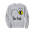 Bee Kind Hand Drawn Yellow Bumble Sweatshirt - Custom Art Print Men Women - T-Shirt, Sweatshirt, Hoodie