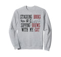 Stacking Books Sipping Brews My Sweatshirt - Streetwear Style for Adults - T-Shirt, Sweatshirt, Hoodie
