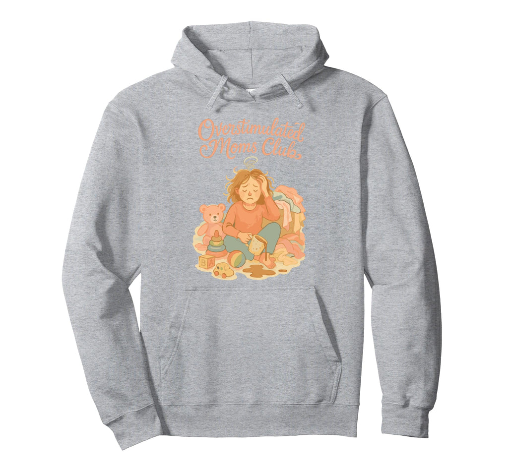 Groovy Overstimulated Moms Club T-Shirt - Trendy Graphic for Adults - T-Shirt, Sweatshirt, Hoodie