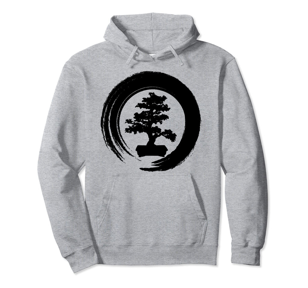 Bonsai Tree Zen Meditation Yoga Warrior Hoodie - Trendy Graphic Unisex - T-Shirt, Sweatshirt, Hoodie