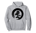 Bonsai Tree Zen Meditation Yoga Warrior Hoodie - Trendy Graphic Unisex - T-Shirt, Sweatshirt, Hoodie