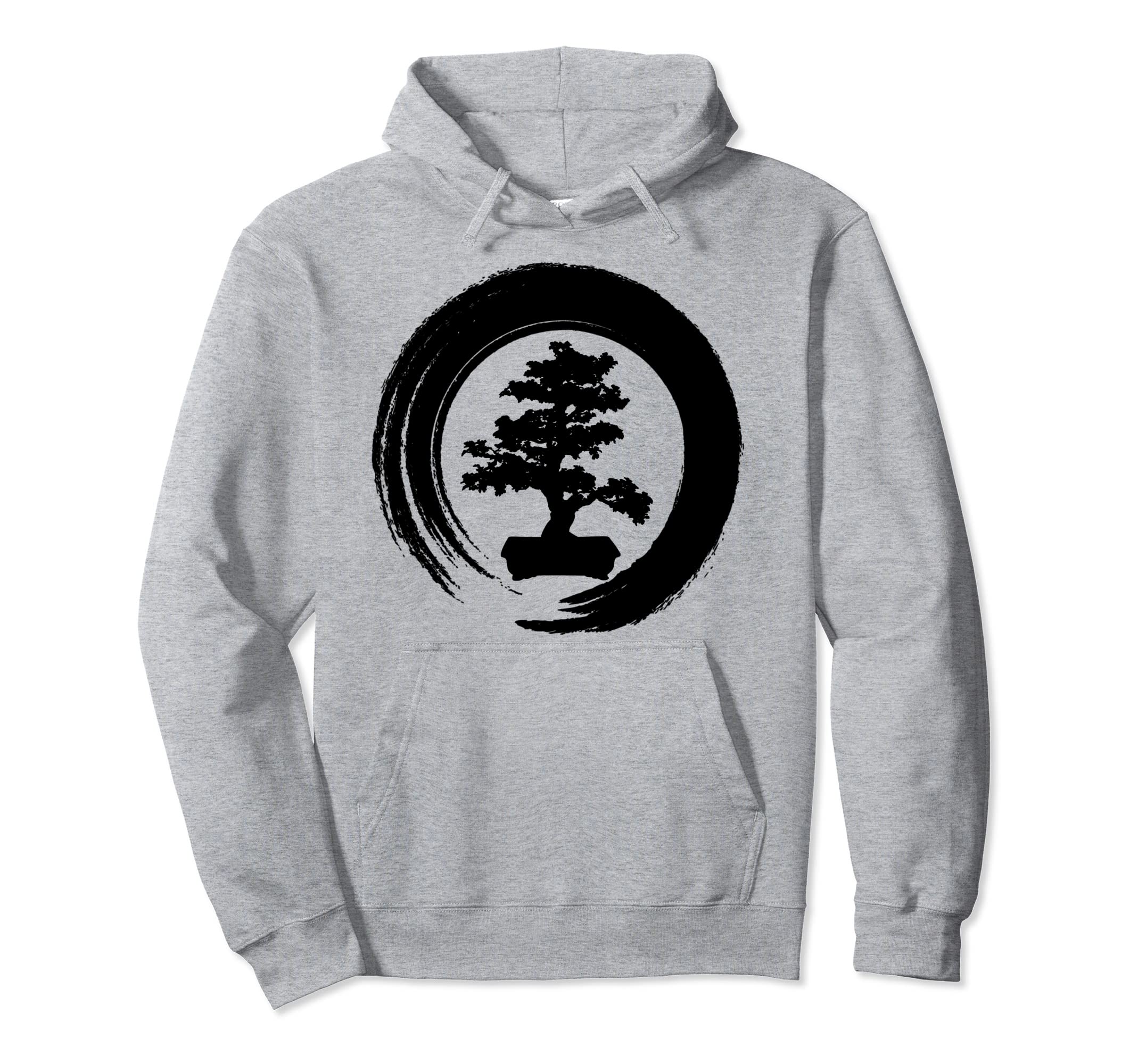 Bonsai Tree Zen Meditation Yoga Warrior Hoodie - Trendy Graphic Unisex - T-Shirt, Sweatshirt, Hoodie
