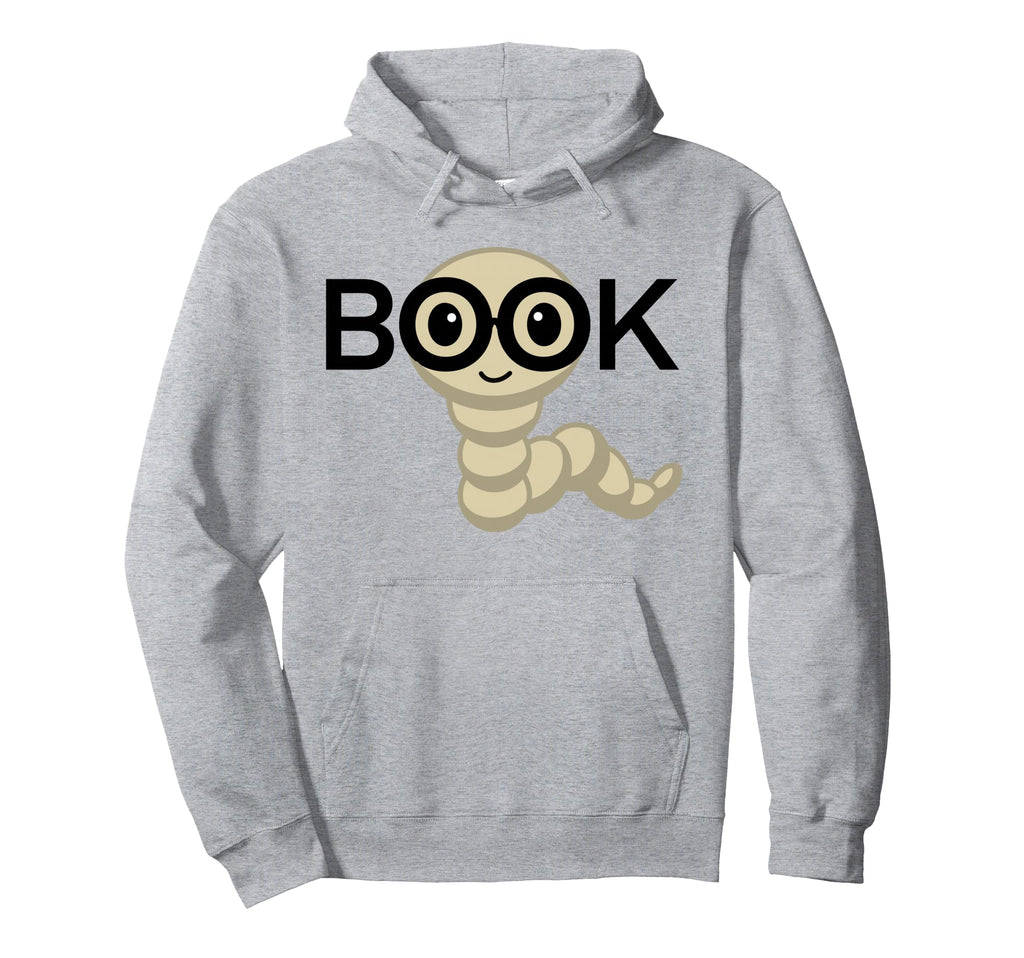 Book Worm Reading Hoodie - Casual Everyday Wear Men Women - T-Shirt, Sweatshirt, Hoodie