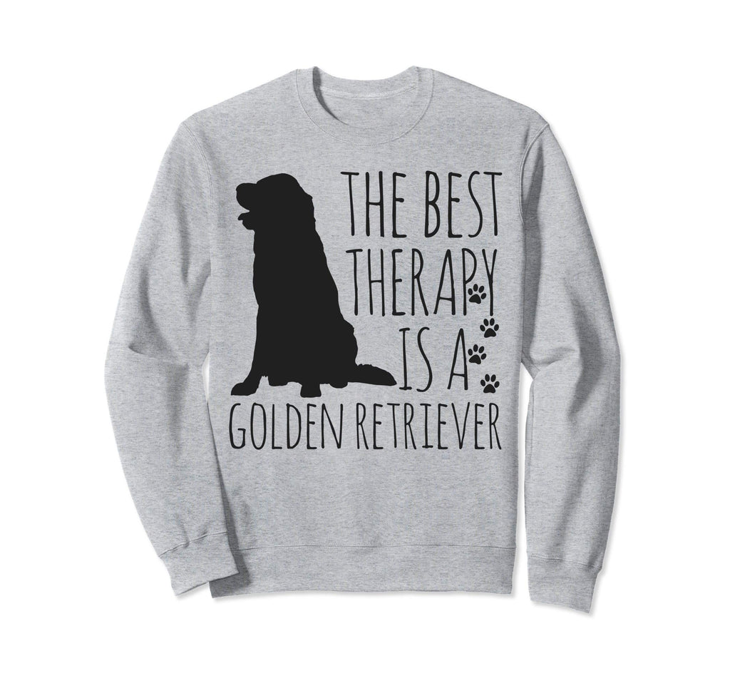 Golden Retrievers Are Best Therapy Sweatshirt - Trendy Graphic Men Women - T-Shirt, Sweatshirt, Hoodie
