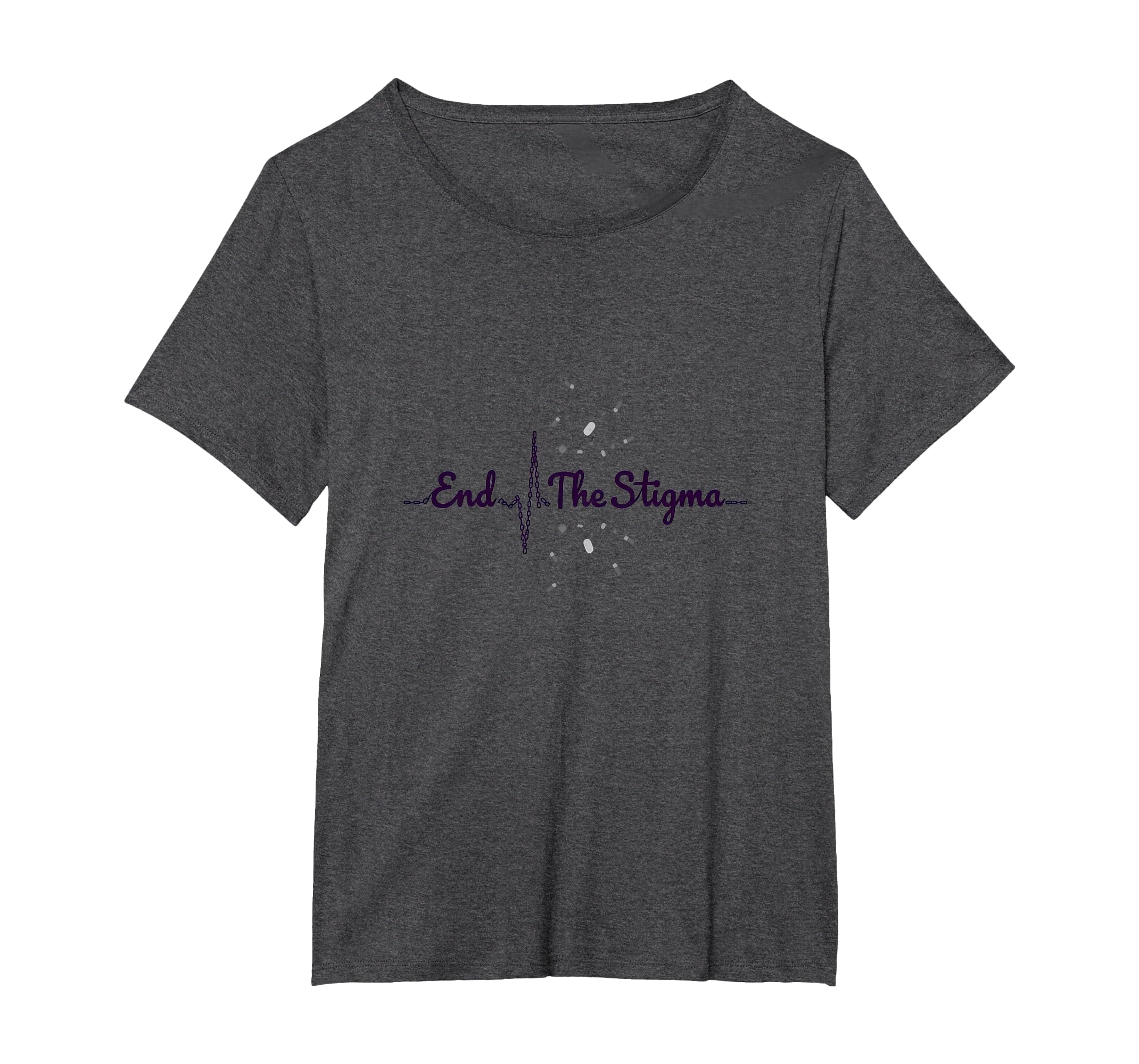 End Stigma Mental Health Awareness T-Shirt - Novelty Apparel for Adults - T-Shirt, Sweatshirt, Hoodie