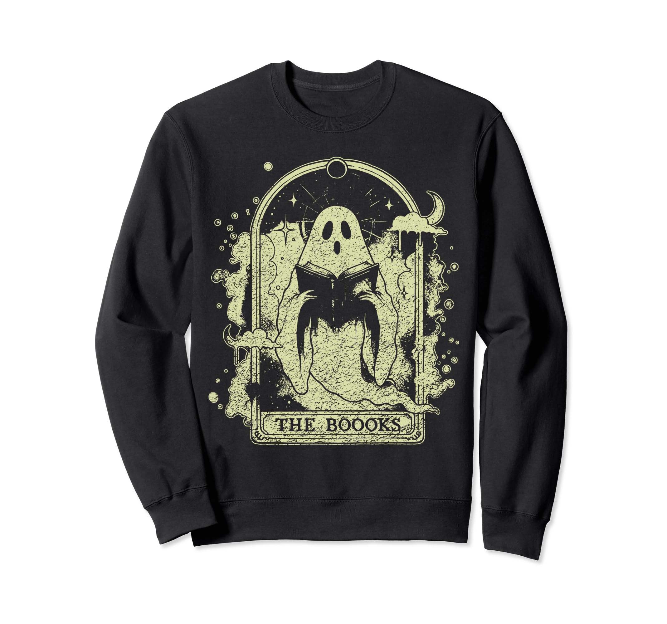 Distressed Tarot Card Books Lover Sweatshirt - Streetwear Style for Adults - T-Shirt, Sweatshirt, Hoodie