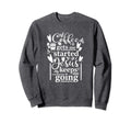 Coffee Gets Me Started Jesus Sweatshirt - Casual Everyday Wear Unisex - T-Shirt, Sweatshirt, Hoodie