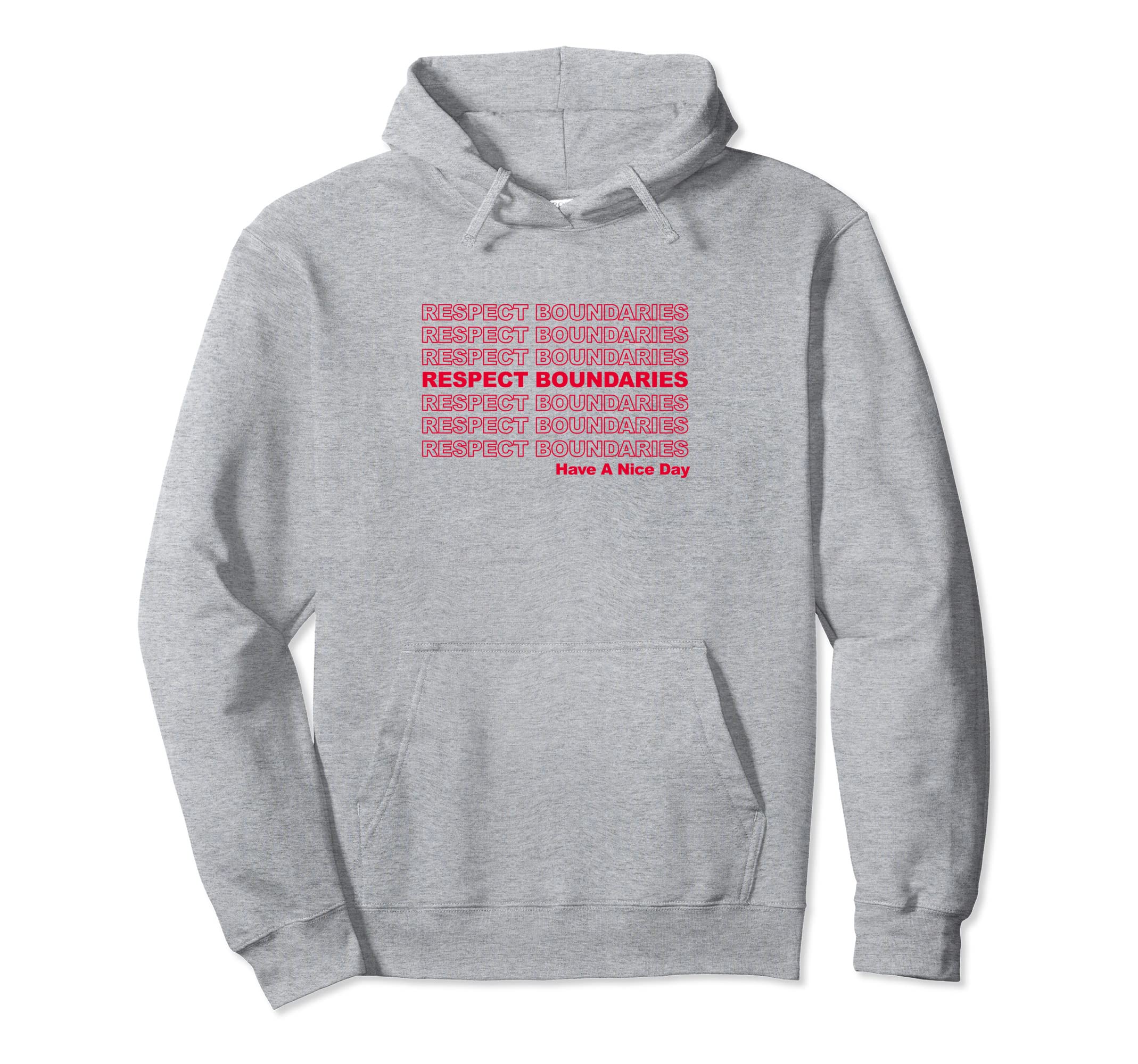Respect Boundaries Mental Health Awareness Hoodie - Custom Art Print Unisex - T-Shirt, Sweatshirt, Hoodie