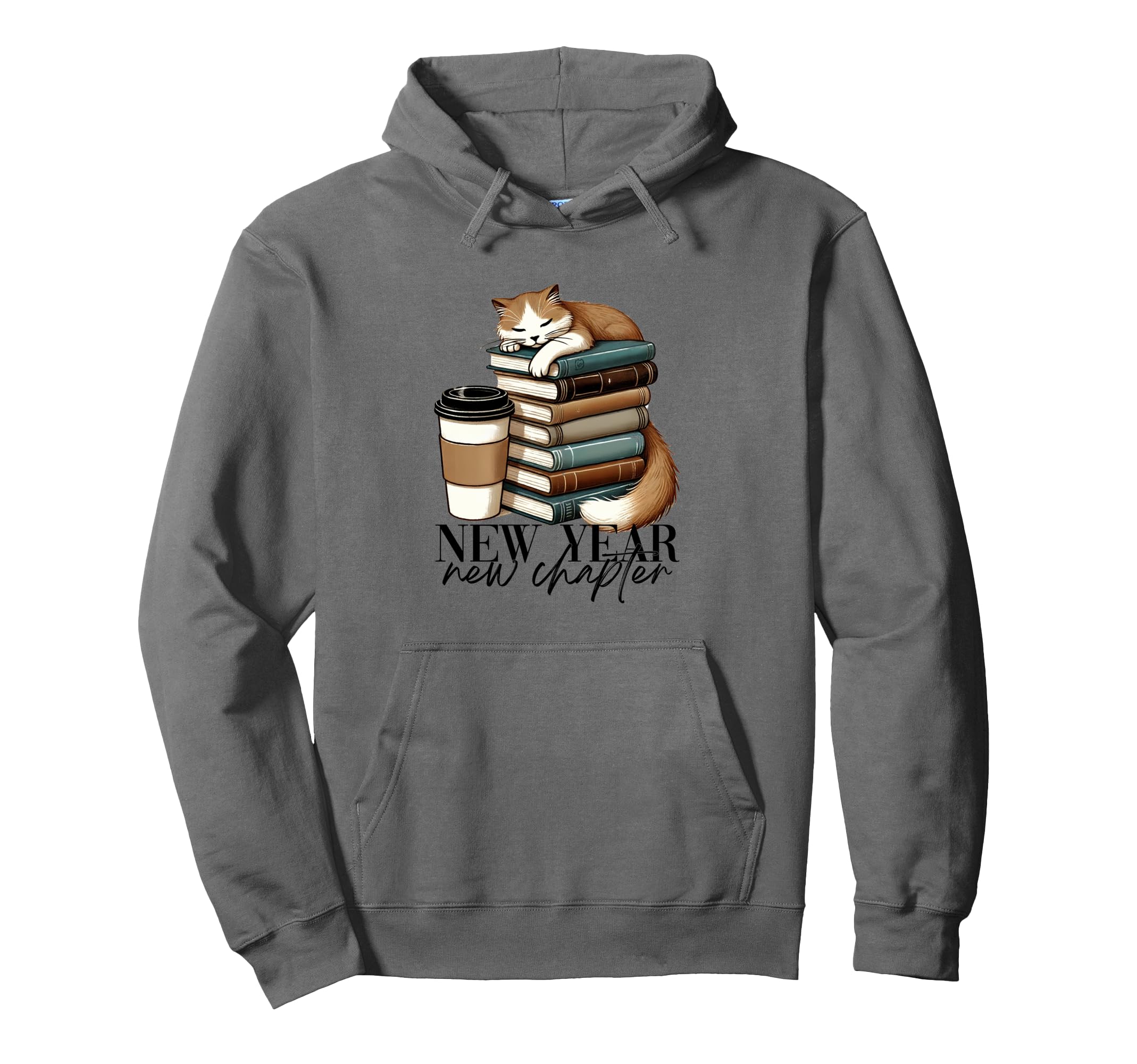 New Year 2025 Book Worm Book Lover Hoodie - Streetwear Style for Adults - T-Shirt, Sweatshirt, Hoodie