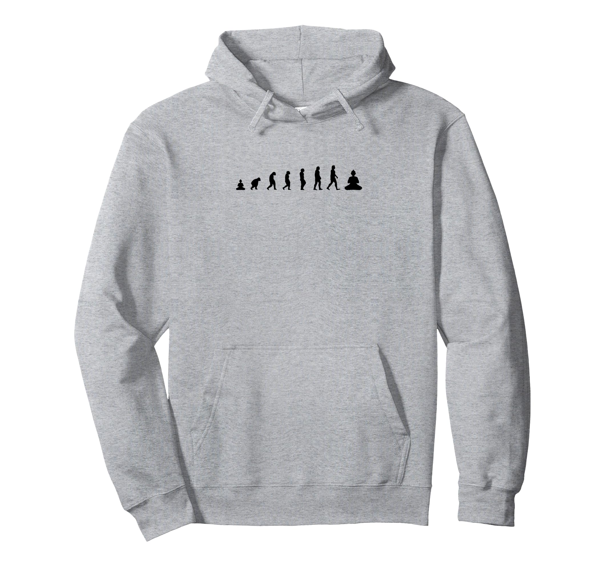 Zen Buddha Evolution Meditation Hoodie - Aesthetic Graphic Unisex - T-Shirt, Sweatshirt, Hoodie