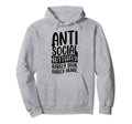 Antisocial Butterfly Rarely Seen Hoodie - Fun Novelty Design Men Women - T-Shirt, Sweatshirt, Hoodie