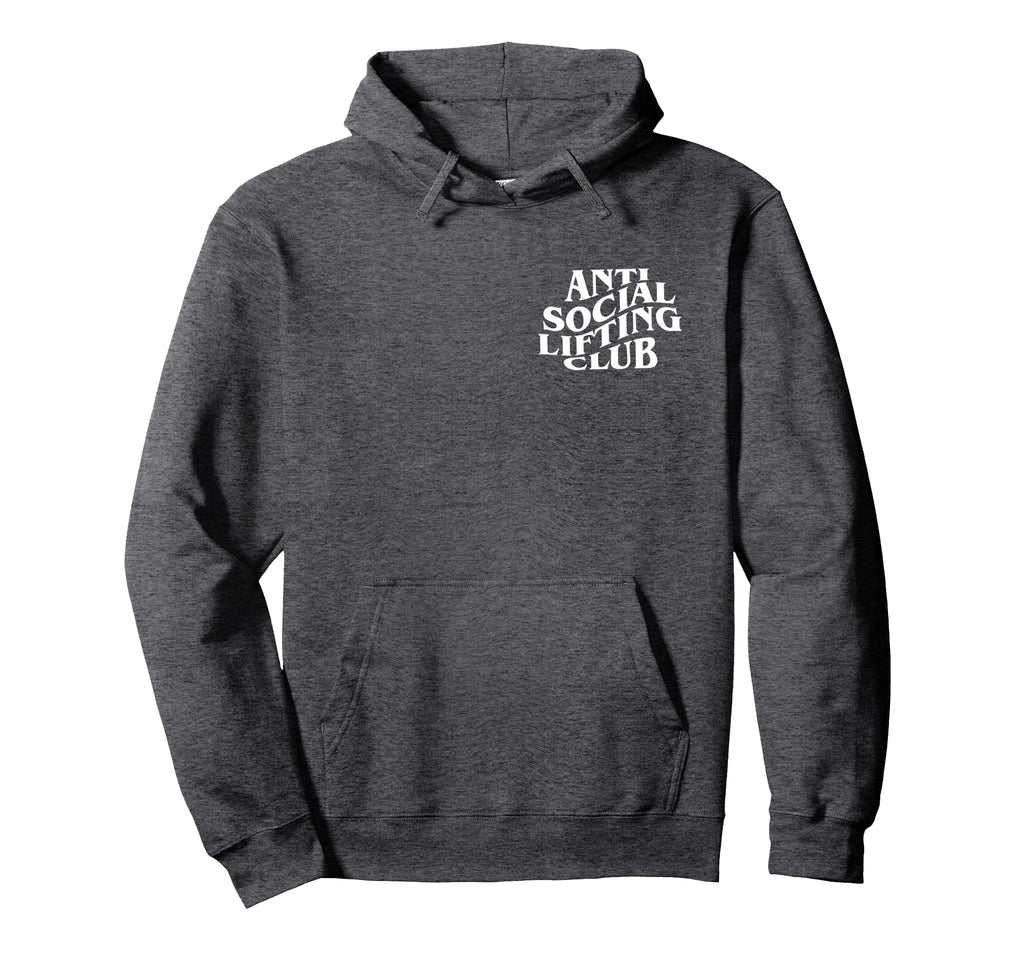 Anti Social Lifting Club Front And Back Hoodie - Trendy Graphic Men Women - T-Shirt, Sweatshirt, Hoodie