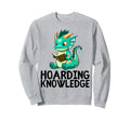 Dragon Reading Book Worm Nerd School Sweatshirt - Trendy Graphic Unisex - T-Shirt, Sweatshirt, Hoodie