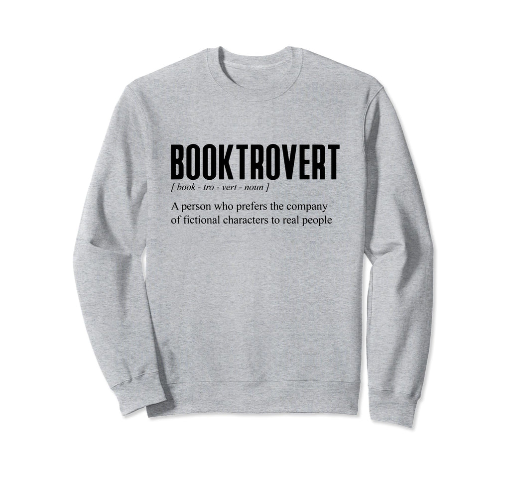 Booktrovert Definition Bookish Teacher Sweatshirt - Unique Graphic Unisex - T-Shirt, Sweatshirt, Hoodie