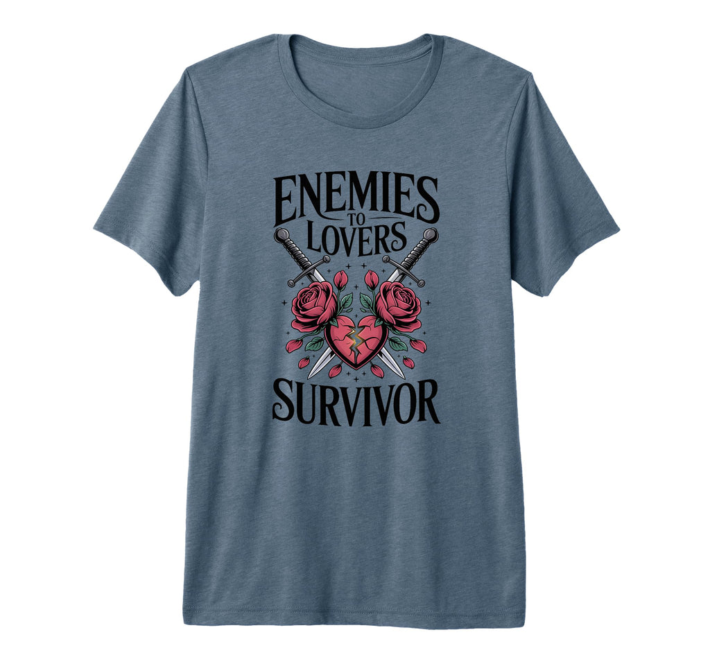 Enemies To Lovers Survivor Funny T-Shirt - Minimalist Print Men Women - T-Shirt, Sweatshirt, Hoodie