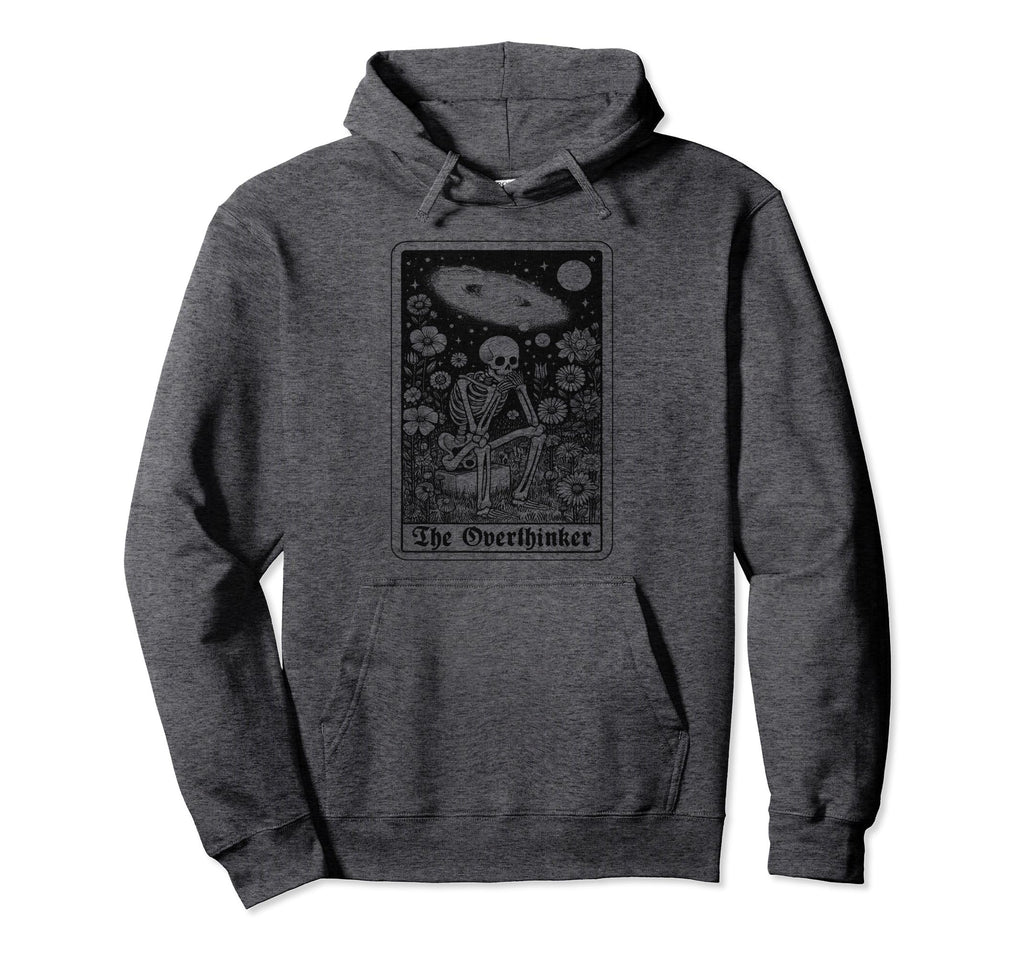 Overthinker Tarot Cards Reader Hoodie - Casual Everyday Wear Men Women - T-Shirt, Sweatshirt, Hoodie