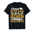 Proud Step Dad 2026 Graduate T-Shirt - Aesthetic Graphic for Adults - T-Shirt, Sweatshirt, Hoodie