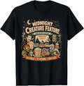 Retro 90s Vampire Frankenstein Midnight Creature Feature T-Shirt Unisex T-shirt, Sweatshirt, Hoodie, Long Sleeve Tee - T-Shirt, Sweatshirt, Hoodie
