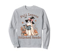 Bookish Coquette Bow Ghost Sweatshirt - Fun Novelty Design for Adults - T-Shirt, Sweatshirt, Hoodie
