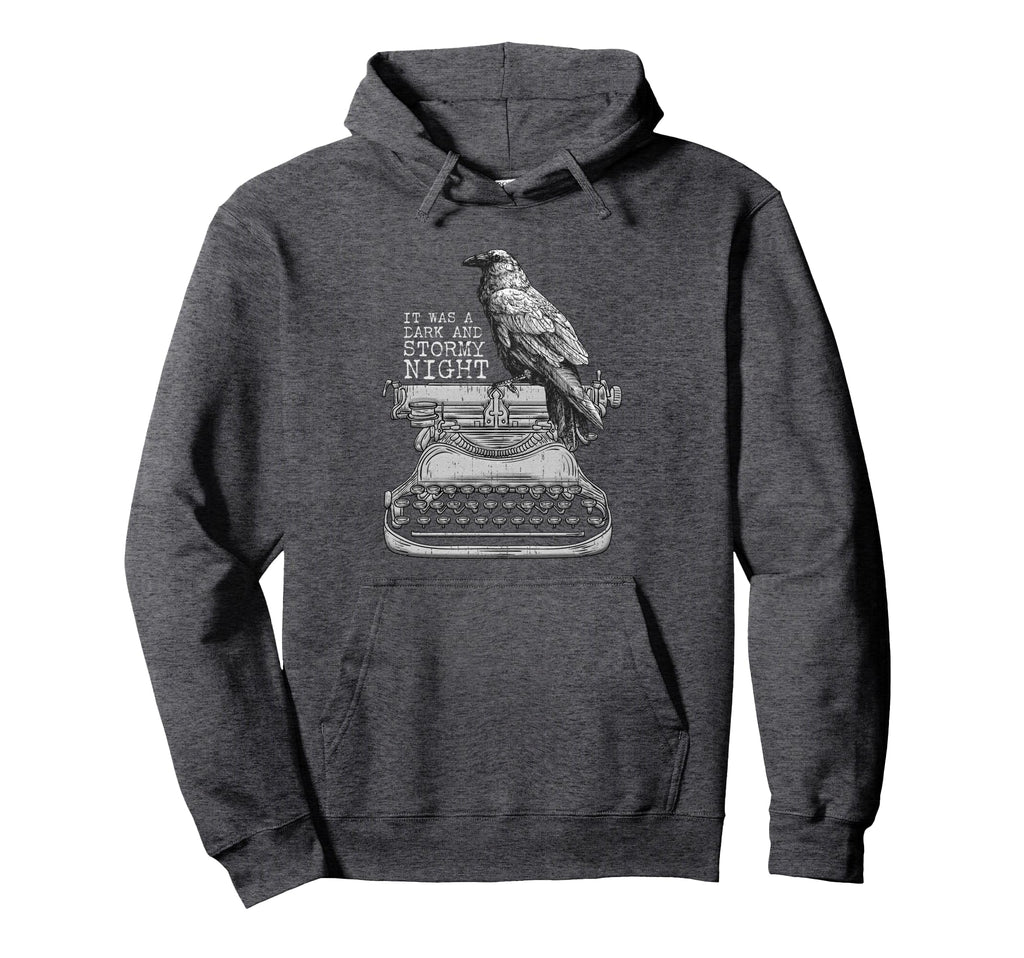 Funny Writer Dark And Stormy Night L Hoodie - Graphic Print Men Women - T-Shirt, Sweatshirt, Hoodie