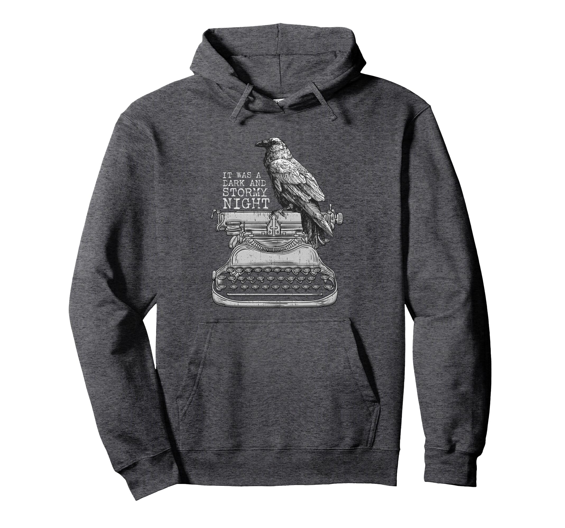 Funny Writer Dark And Stormy Night L Hoodie - Graphic Print Men Women - T-Shirt, Sweatshirt, Hoodie