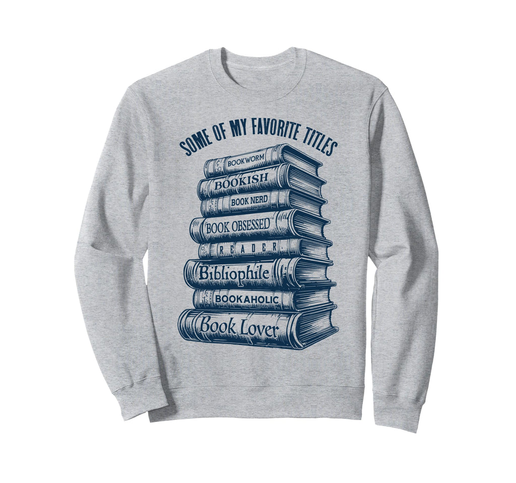 Book Lover Bookish Reader Sweatshirt - Minimalist Print Men Women - T-Shirt, Sweatshirt, Hoodie