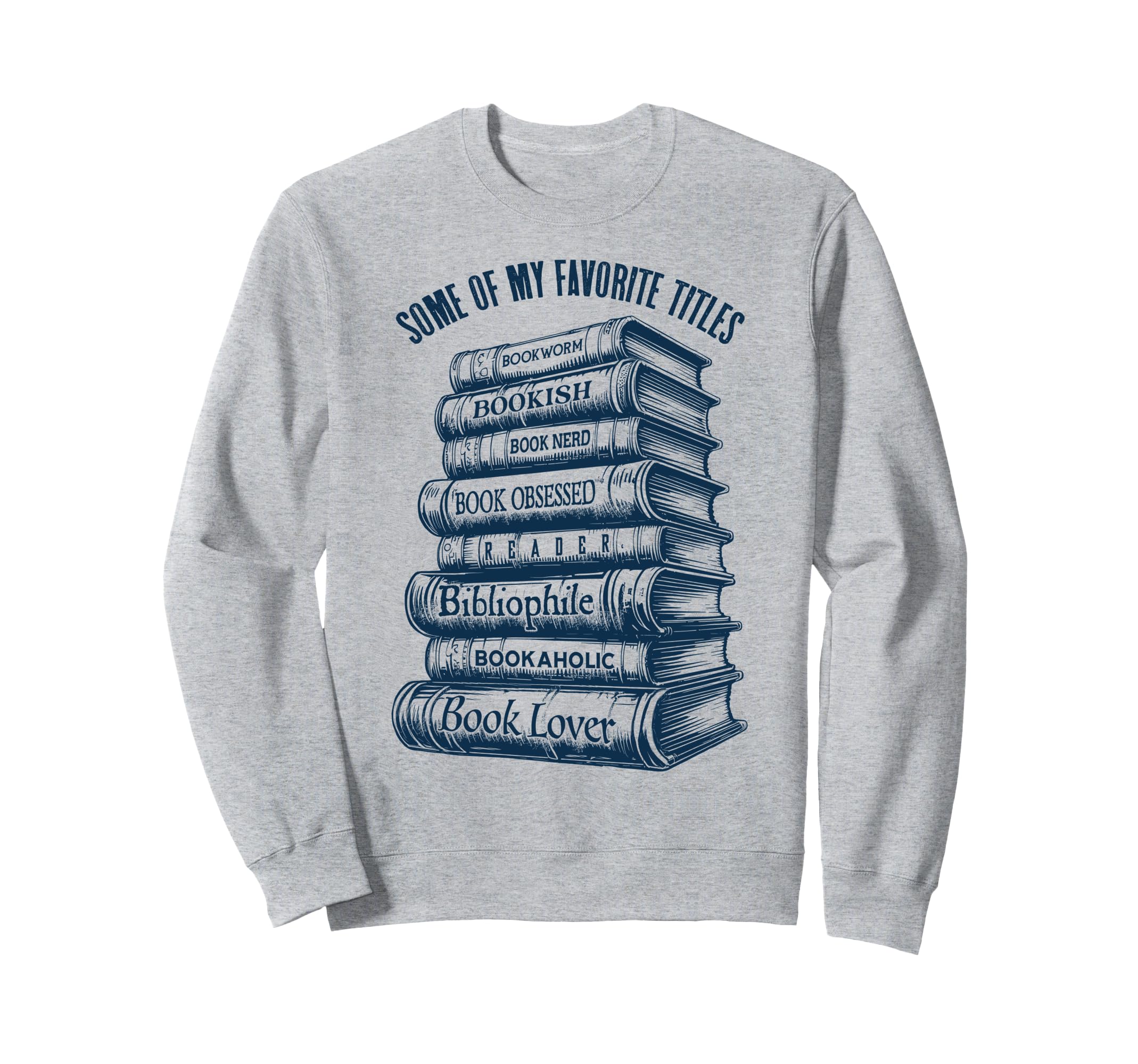 Book Lover Bookish Reader Sweatshirt - Minimalist Print Men Women - T-Shirt, Sweatshirt, Hoodie