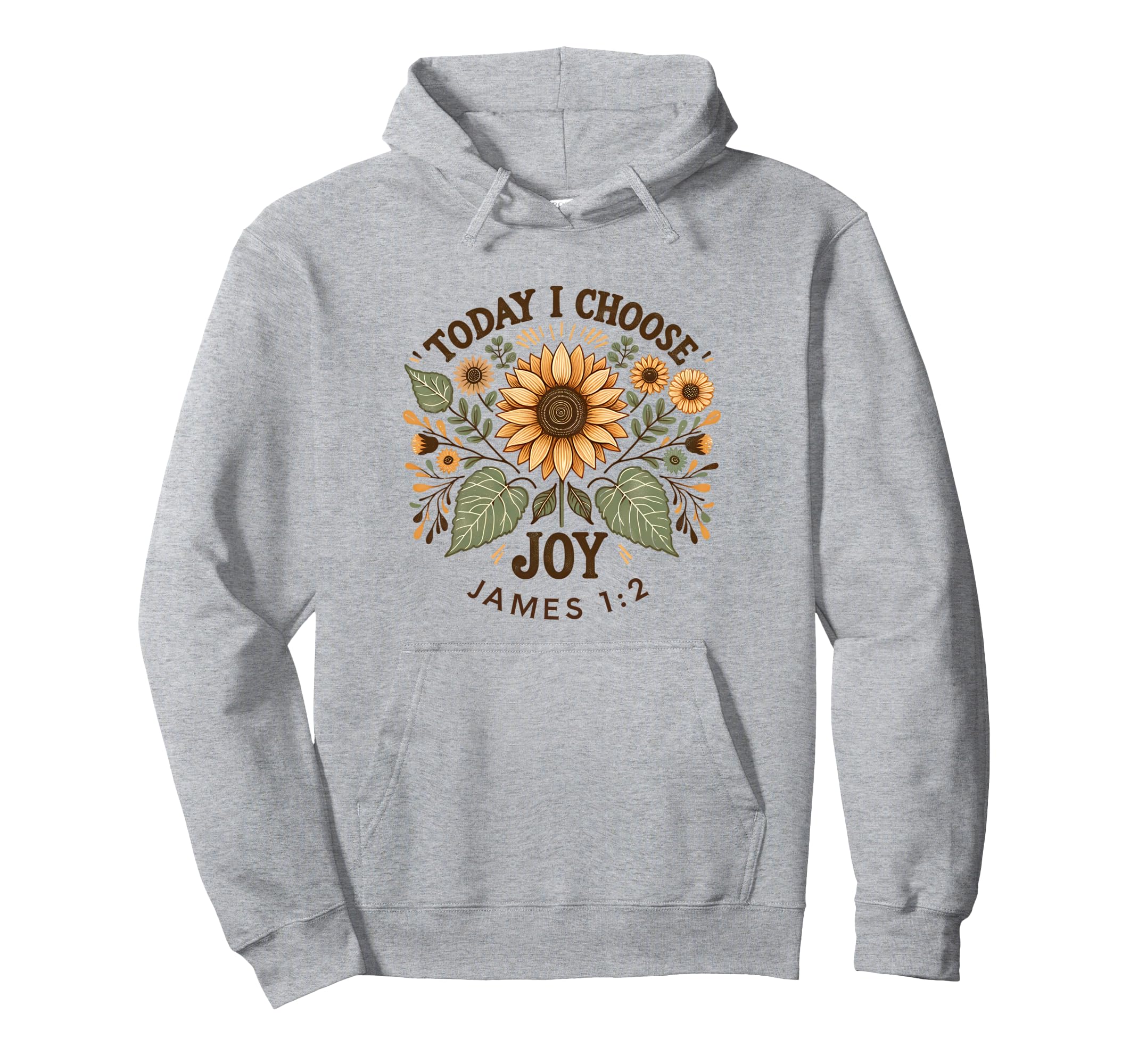 Sunflower Christian Bible Verse Today Hoodie - Casual Everyday Wear Unisex - T-Shirt, Sweatshirt, Hoodie