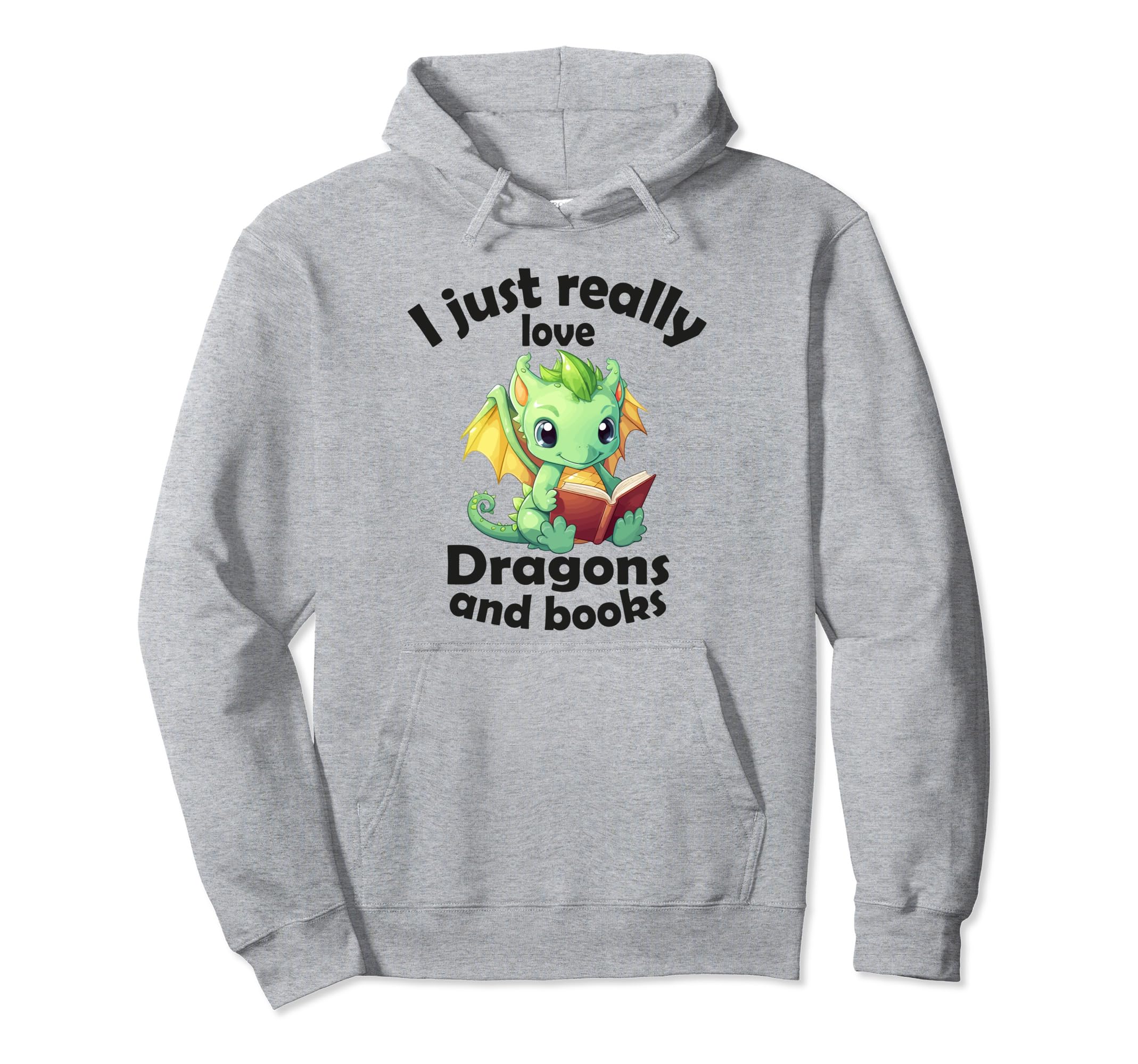 I Just Really Love Dragons And Books Hoodie - Streetwear Style Men Women - T-Shirt, Sweatshirt, Hoodie