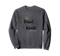 Travel World Through Book Children Sweatshirt - Aesthetic Graphic Men Women - T-Shirt, Sweatshirt, Hoodie