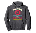 Service Dog Human Emotional Support Hoodie - Custom Art Print for Adults - T-Shirt, Sweatshirt, Hoodie
