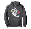 Groovy Im Violet Doing Violet Things Hoodie - Graphic Print for Adults - T-Shirt, Sweatshirt, Hoodie