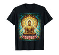 Stained Glass Buddha Zen Buddhism T-Shirt - Custom Art Print Unisex - T-Shirt, Sweatshirt, Hoodie