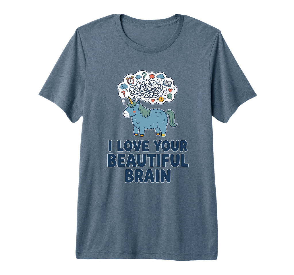 Overthinker Unicorn Brain T-Shirt - Aesthetic Graphic for Adults - T-Shirt, Sweatshirt, Hoodie