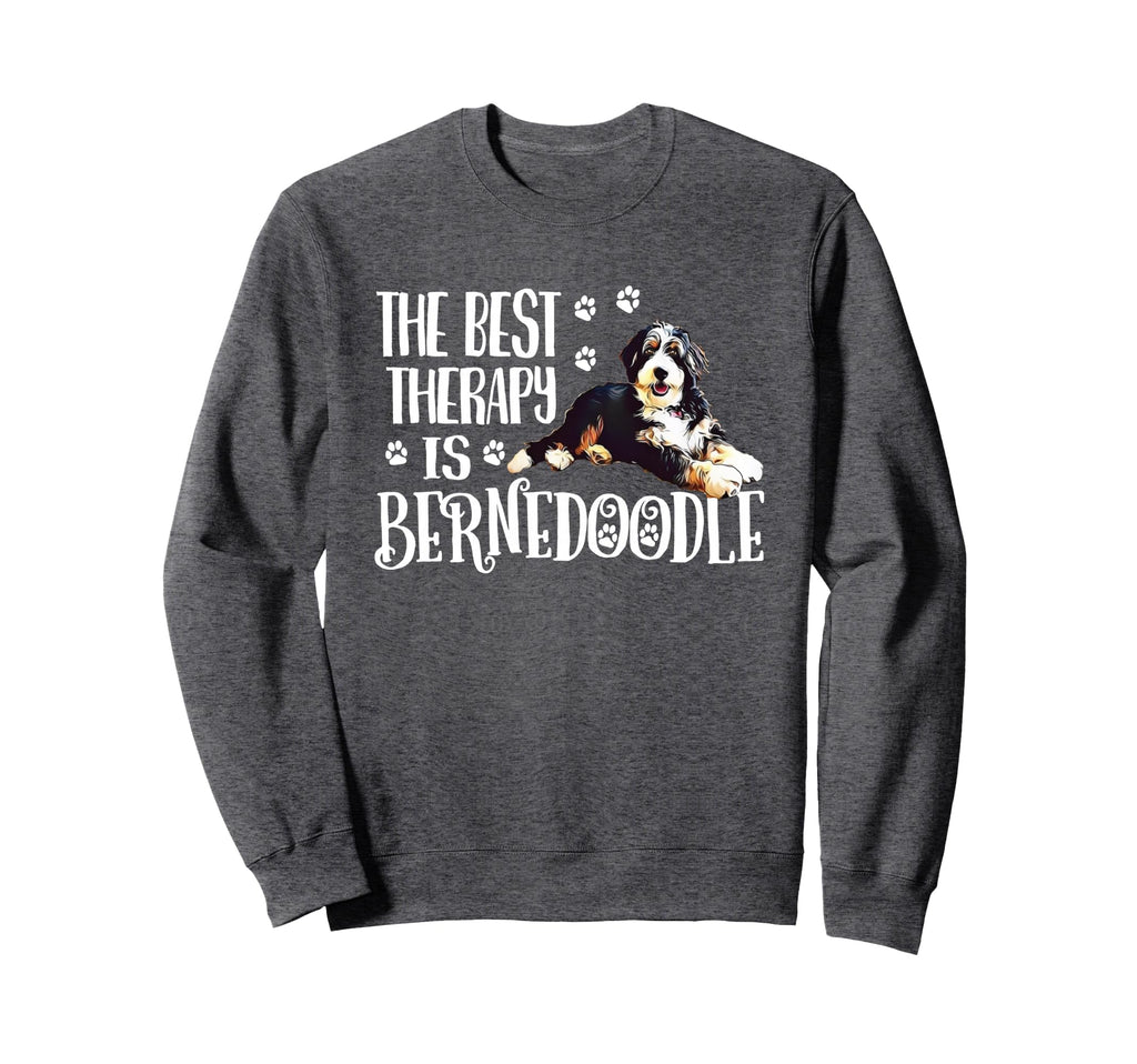 Best Therapy Bernedoodle Dog Sweatshirt - Fun Novelty Design for Adults - T-Shirt, Sweatshirt, Hoodie
