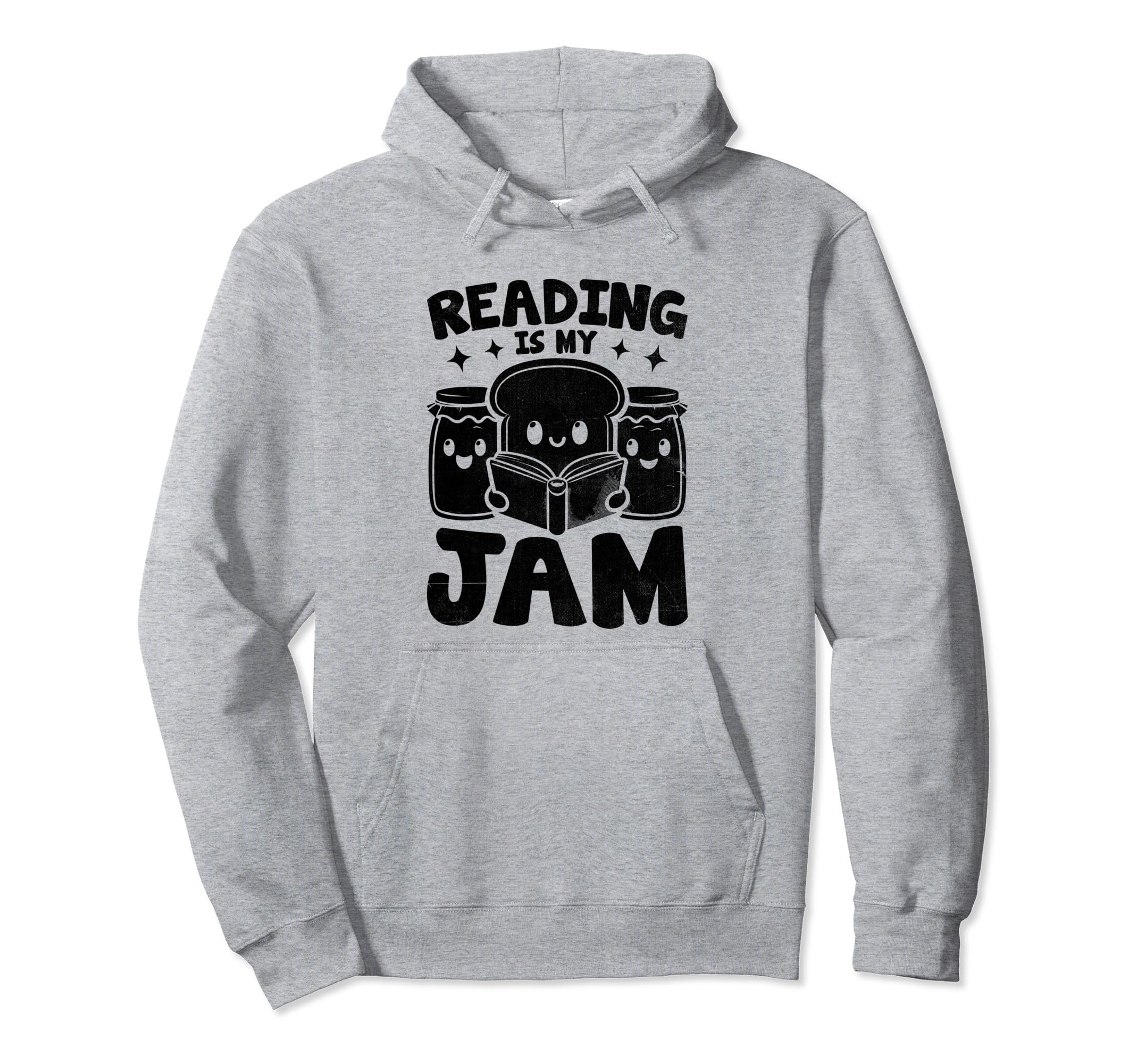 Reading Is My Jam Book Bookworm Hoodie - Fun Novelty Design Men Women - T-Shirt, Sweatshirt, Hoodie