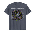 Buddhist Mindfulness Inhale Exhale T-Shirt - Minimalist Print Men Women - T-Shirt, Sweatshirt, Hoodie
