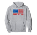 Patriotic American Flag Bingo Is Self Care Hoodie - Novelty Apparel Unisex - T-Shirt, Sweatshirt, Hoodie