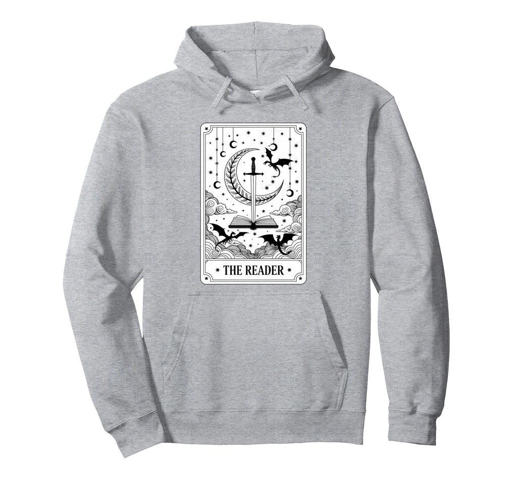 Reader Tarot Card Bookworm Books Lover Hoodie - Streetwear Style Men Women - T-Shirt, Sweatshirt, Hoodie
