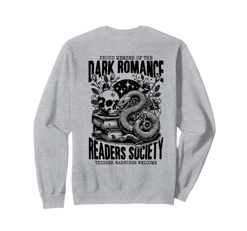 Dark Romance Readers Society Back Sweatshirt - Unique Graphic for Adults - T-Shirt, Sweatshirt, Hoodie