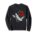 Keep Going Mija Hand Skull Floral Sweatshirt - Custom Art Print Unisex - T-Shirt, Sweatshirt, Hoodie